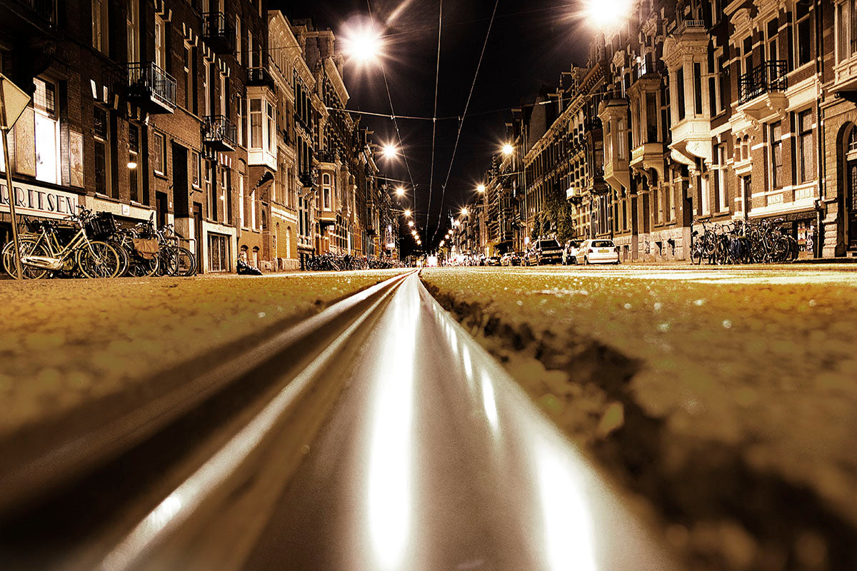 Na Calada da Noite em Amsterdã