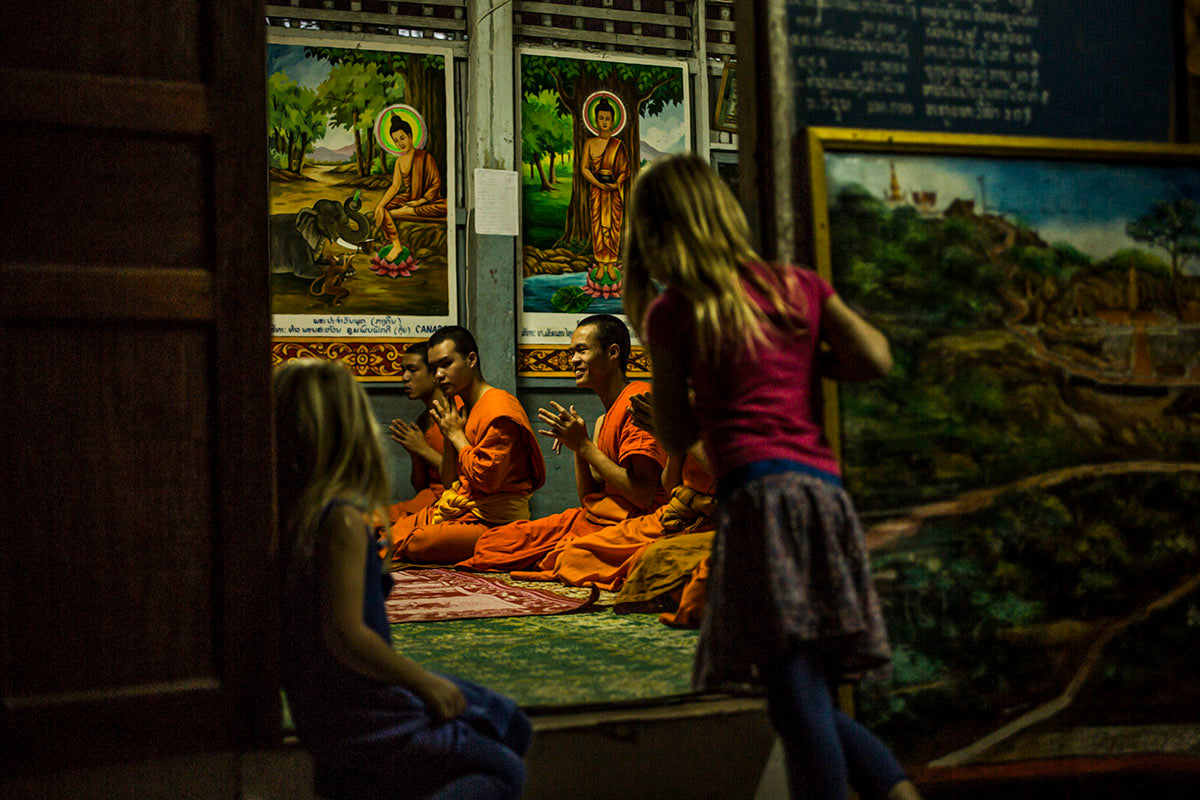 Os Monges de Laos